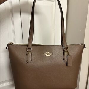 Coach Tan Leather Tote Bag